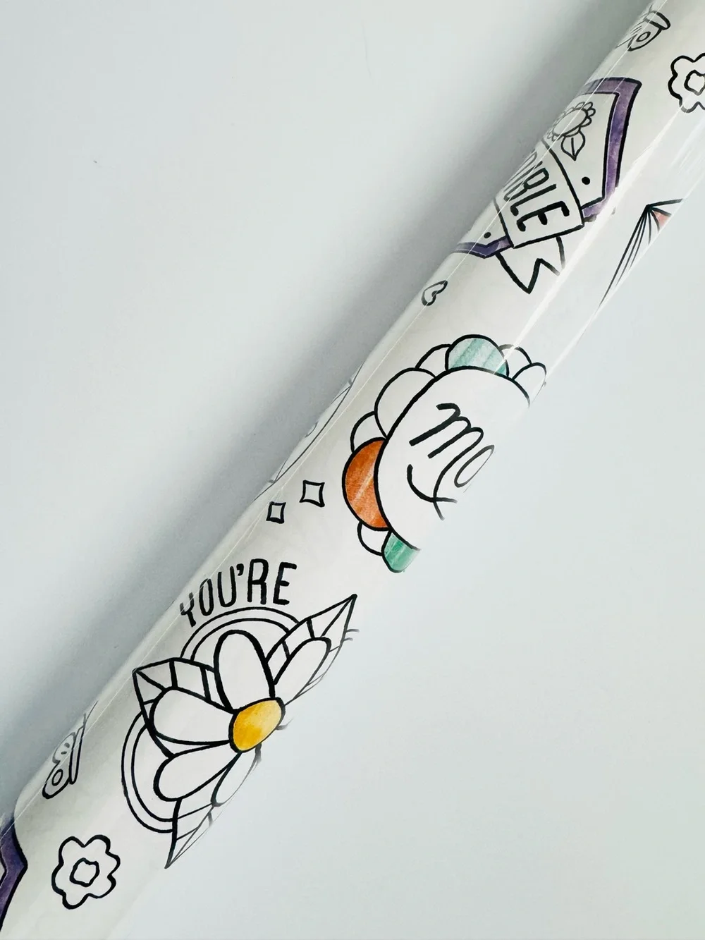 Hallmark Colorable Gift Wrapping Paper For Mom Limited Edition 17.5 sq ft NWT